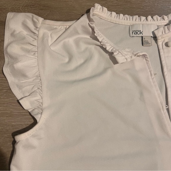 Nordstrom Tops - Nordstrom White Ruffled Blouse